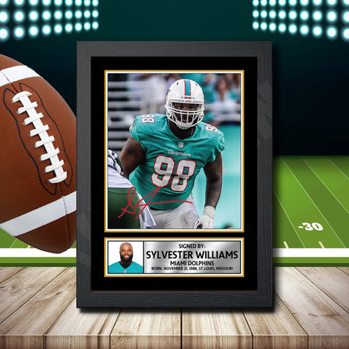 Sylvester Williams printed autograph poster print