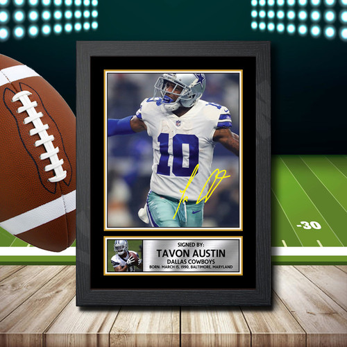Tavon Austin printed autograph poster print