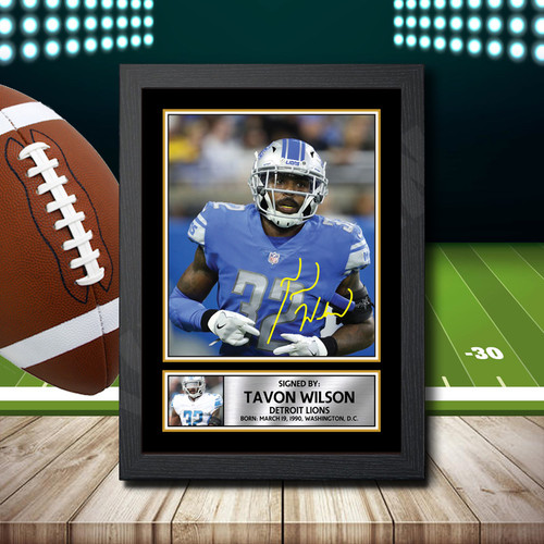 Tavon Wilson printed autograph poster print