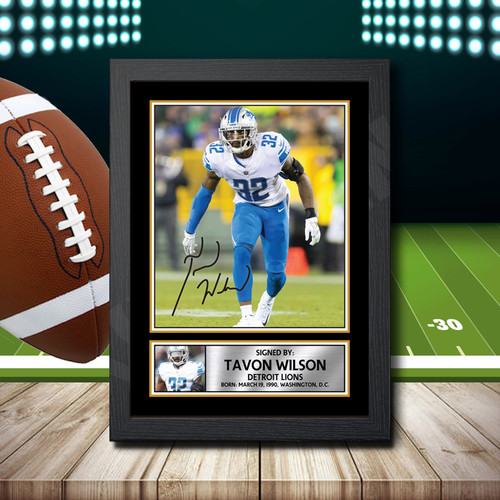 Tavon Wilson 2 printed autograph poster print