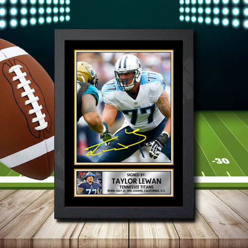 Taylor Lewan printed autograph poster print