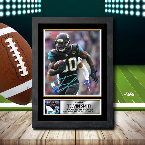 Telvin Smith printed autograph poster print
