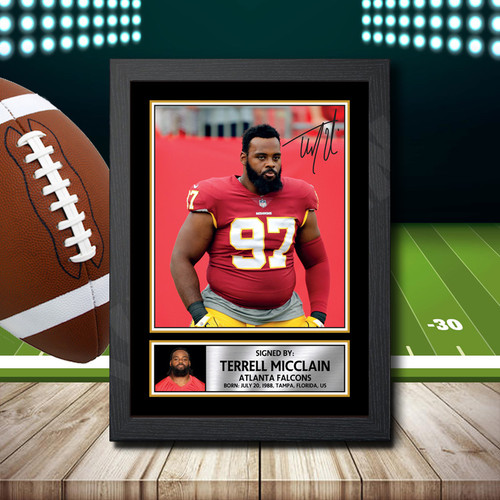 Terrell Micclain 2 printed autograph poster print