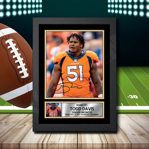 Todd Davis printed autograph poster print