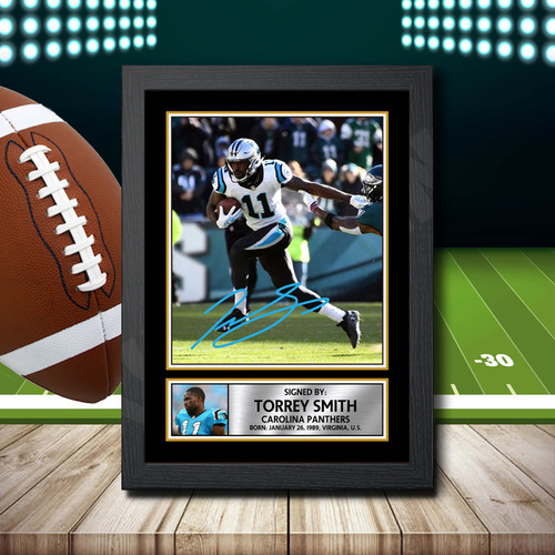 Torrey Smith printed autograph poster print