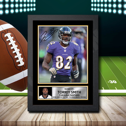 Torrey Smith 1 printed autograph poster print