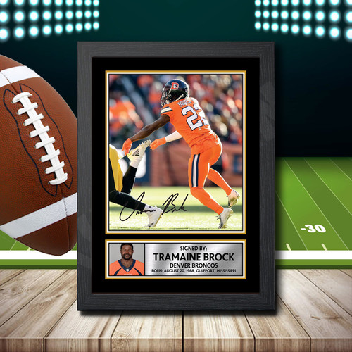 Tramaine Brock 2 printed autograph poster print