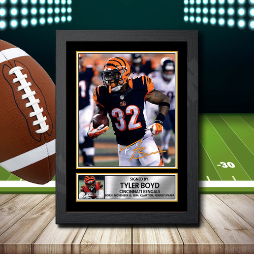 Tyler Boyd 2 printed autograph poster print