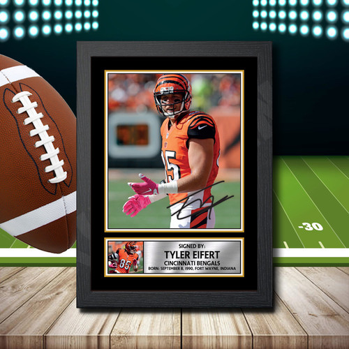 Tyler Eifert 2 printed autograph poster print