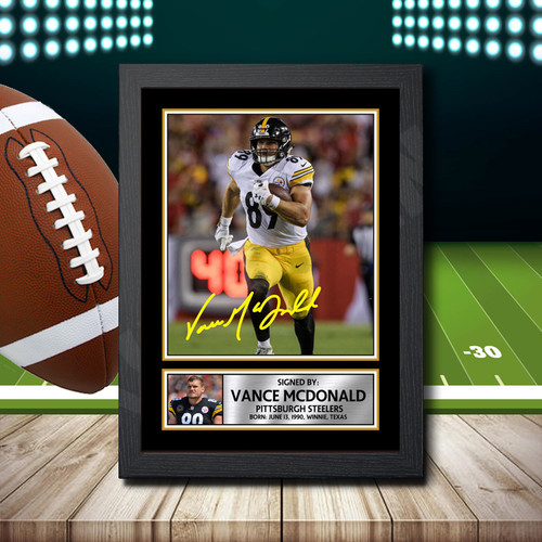 Vance Mcdonald 2 printed autograph poster print