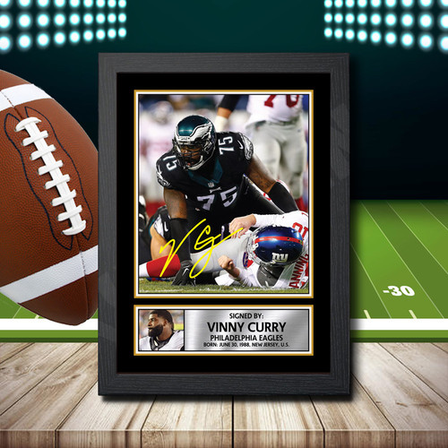 Vinny Curry printed autograph poster print