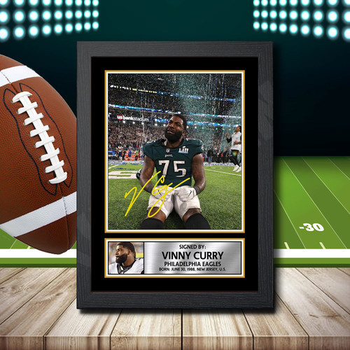 Vinny Curry 2 printed autograph poster print