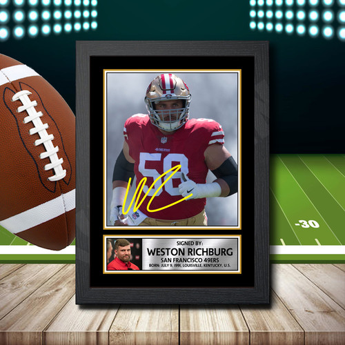 Weston Richburg 2 printed autograph poster print