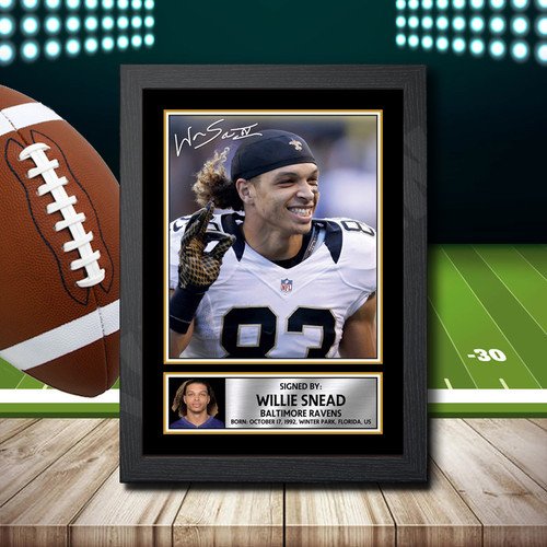 Willie Snead 1 printed autograph poster print