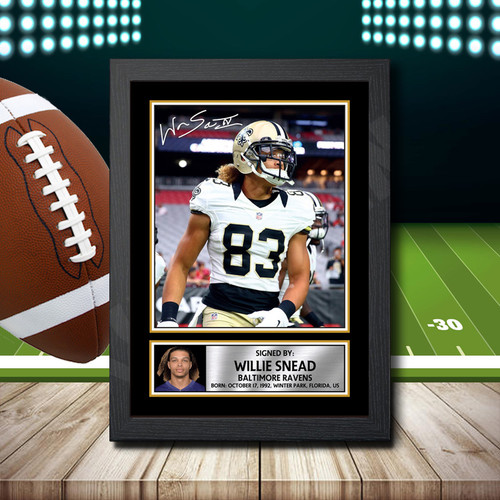Willie Snead 2 printed autograph poster print