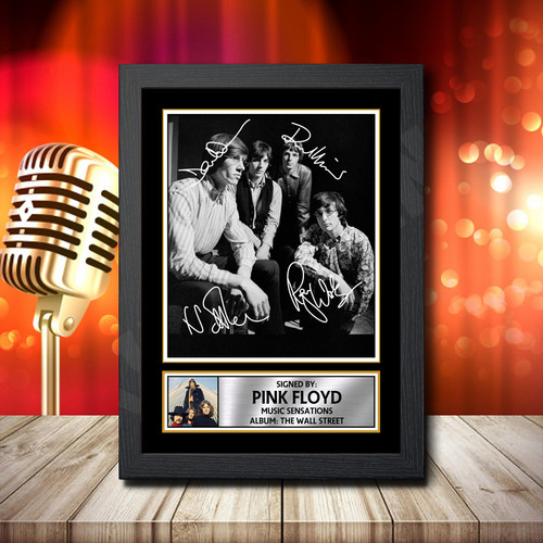 Pink Floyd The Wall Street 3 printed autograph poster print