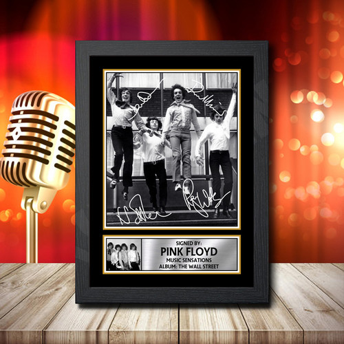 Pink Floyd The Wall Street 4 printed autograph poster print