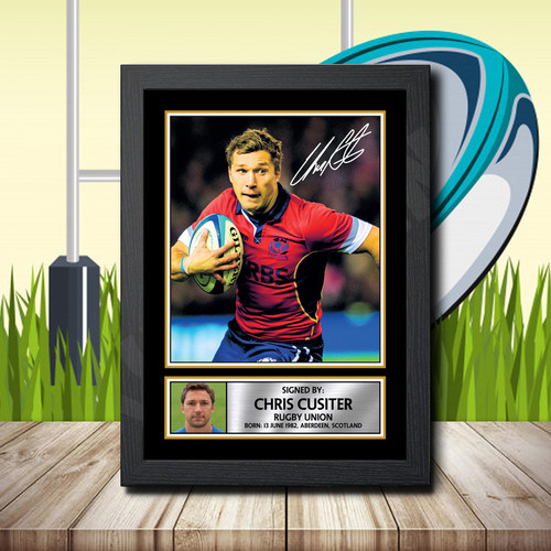 Chris Cusiter 1 printed autograph poster print
