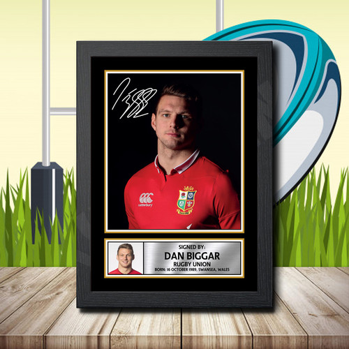 Dan Biggar 2 printed autograph poster print