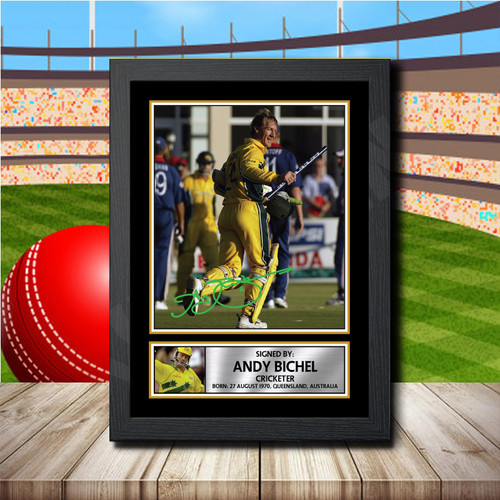 Andrew Bichel printed autograph poster print