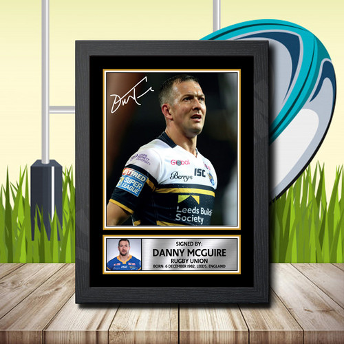 Danny Mcguire 2 printed autograph poster print