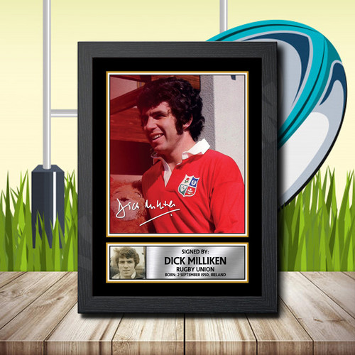 Dick Milliken 2 printed autograph poster print