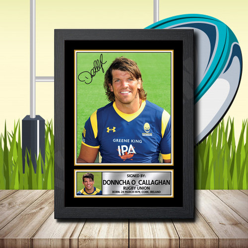Donncha O Callaghan 1 printed autograph poster print