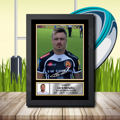 Jack Nowell 1 printed autograph poster print