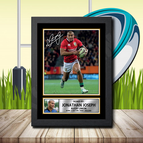 Jonathan Joseph 2 printed autograph poster print