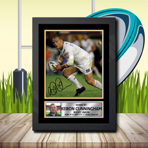 Keiron Cunningham 2 printed autograph poster print