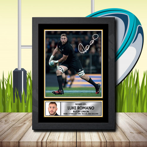 Luke Romano 2 printed autograph poster print