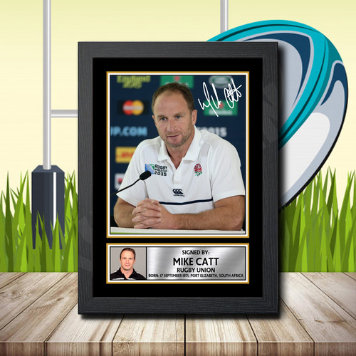 Mike Catt 1 printed autograph poster print