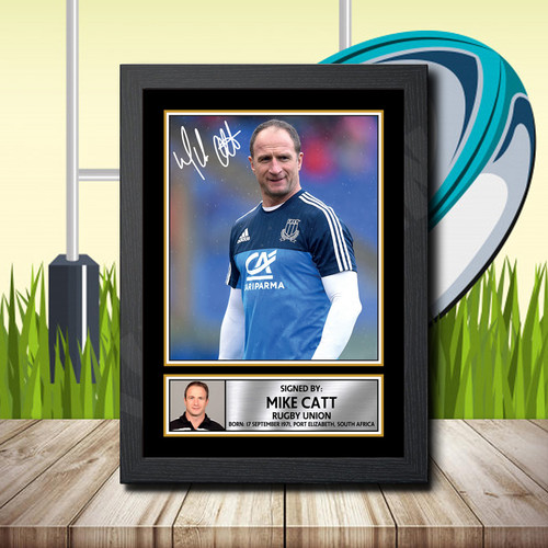 Mike Catt 2 printed autograph poster print