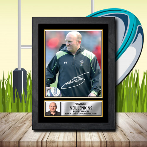 Neil Jenkins 1 printed autograph poster print