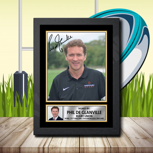 Phil De Glanville 1 printed autograph poster print