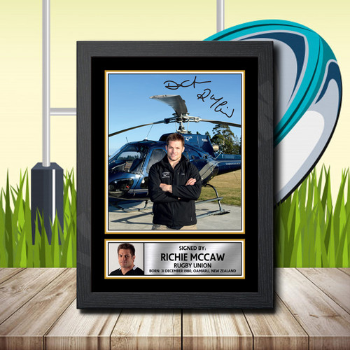 Richie Mccaw 2 2 printed autograph poster print
