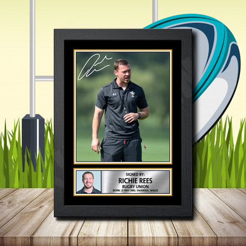 Richie Rees 1 printed autograph poster print