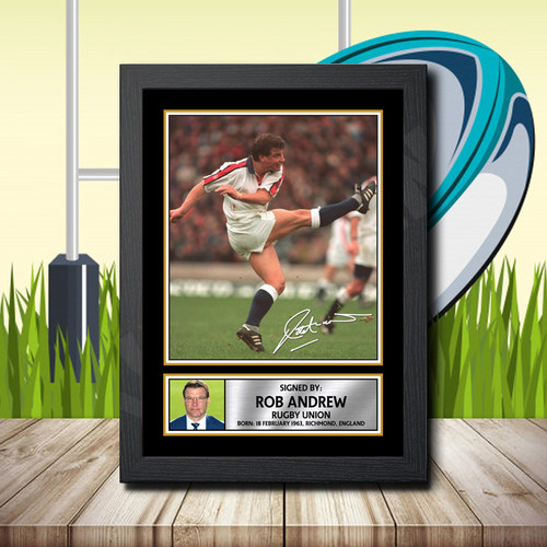 Rob Andrew 2 printed autograph poster print