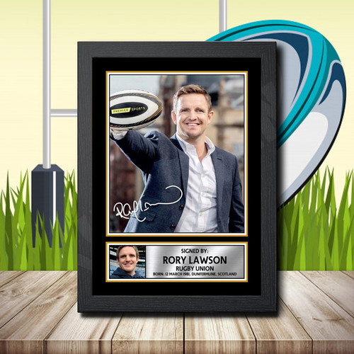 Rory Lawson 1 printed autograph poster print