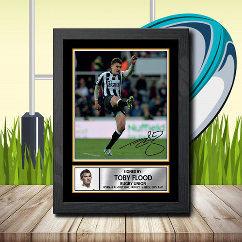 Toby Flood 2 printed autograph poster print