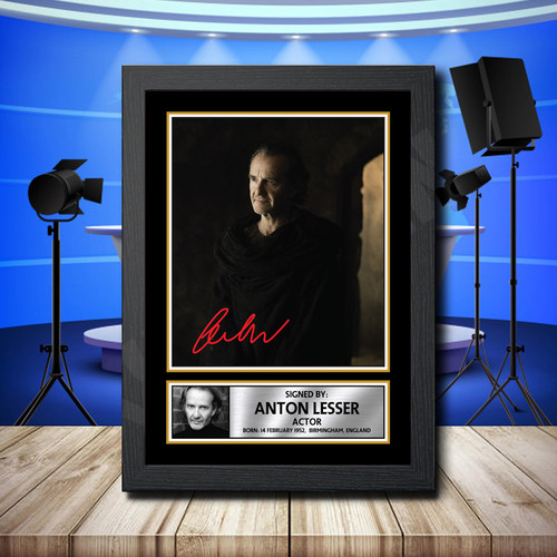 Anton Lesser printed autograph poster print