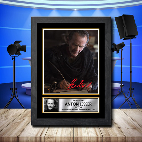 Anton Lesser 2 printed autograph poster print
