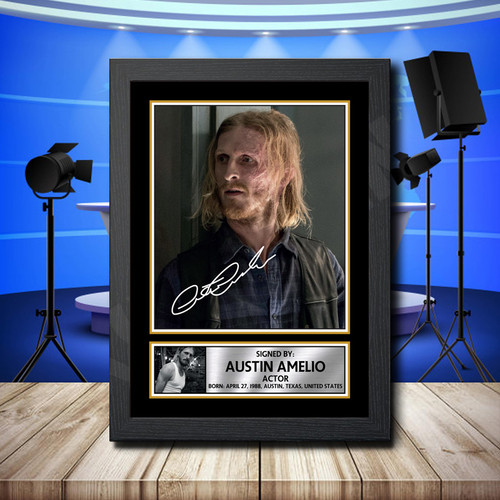 Austin Amelio printed autograph poster print