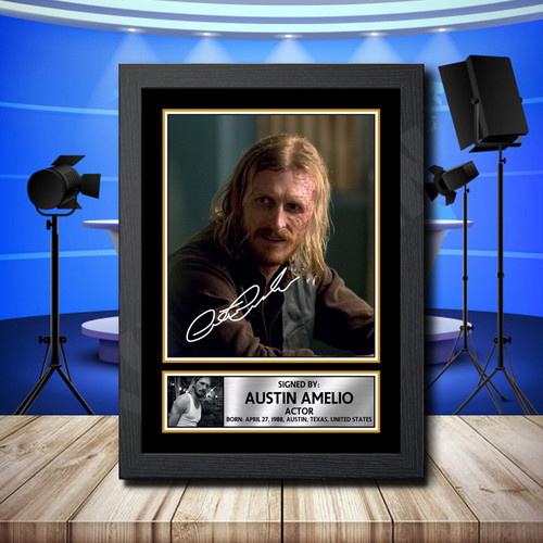 Austin Amelio 2 printed autograph poster print