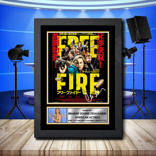 Brie Larson 1 printed autograph poster print