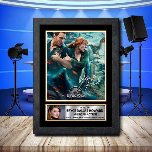 Bryce Dallas Howard 1 printed autograph poster print