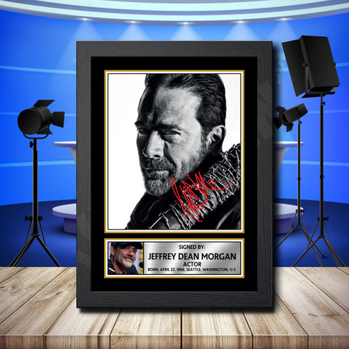Jeffrey Dean Morgan printed autograph poster print