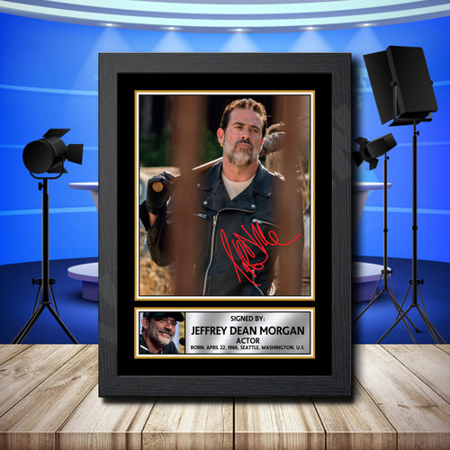 Jeffrey Dean Morgan 2 printed autograph poster print