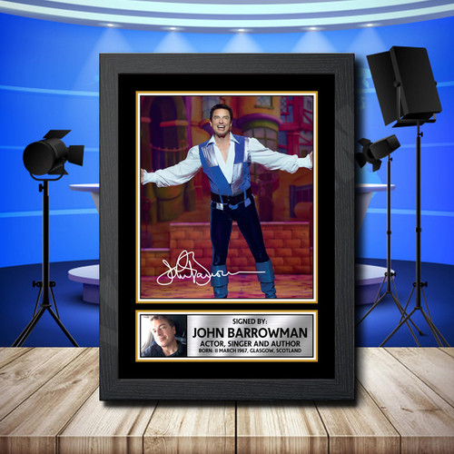 John Barrowman 2 printed autograph poster print