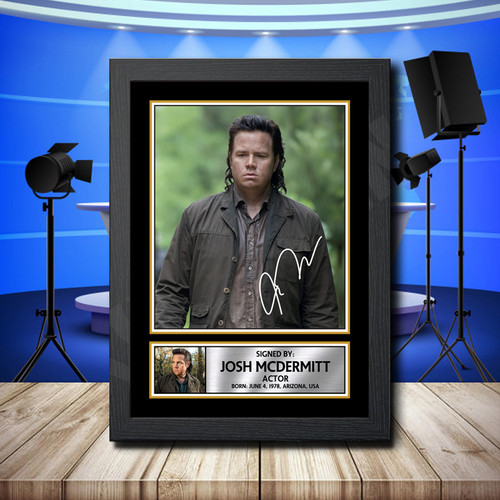 Josh Mcdermitt 2 printed autograph poster print
